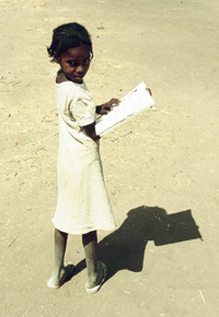 Foto Schulmädchen im Sudan